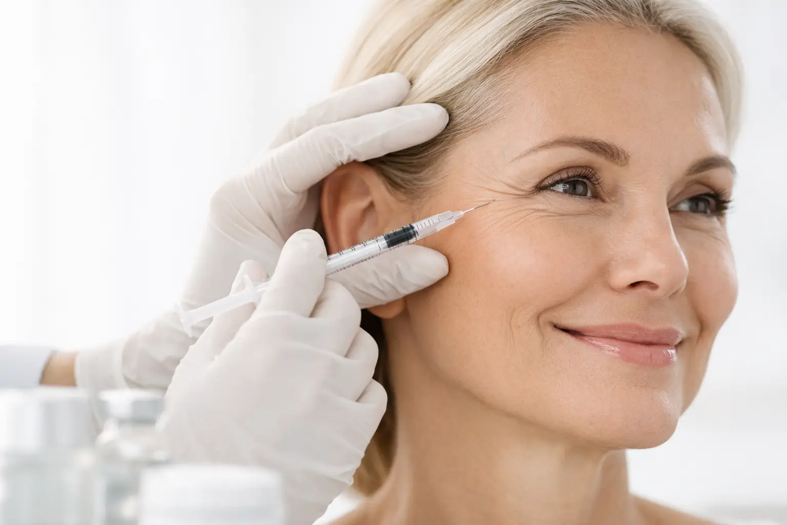 Krähenfüße Botox Behandlung natürlich erklärt