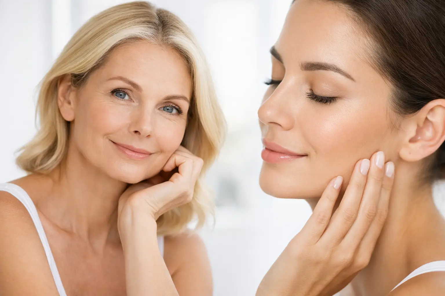 Natürliche Botox-Ergebnisse im Gesicht